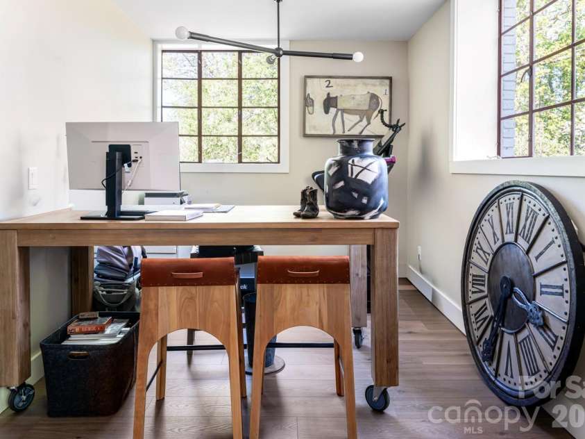15 Red Oak Road, Asheville, NC 28804.  MLS# CAR4367200, YatesRealty ID 27362. Lower Level Office Niche