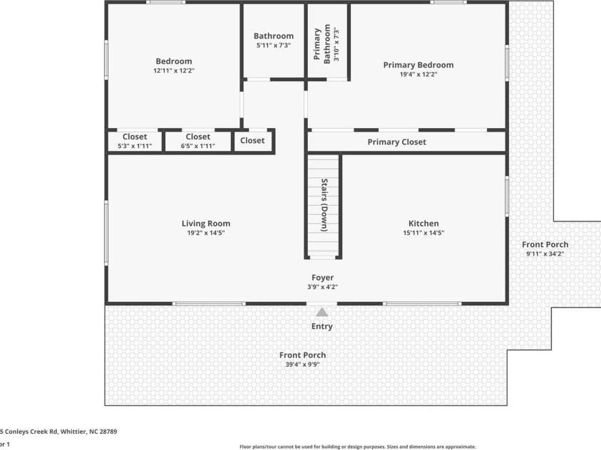 3415 Conleys Creek Road, Whittier, NC 28789.  MLS# CAR4336563, YatesRealty ID 2737. 