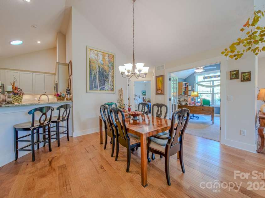 38 Westfield Way, Candler, NC 28715.  MLS# CAR4274179, YatesRealty ID 27377. Open Dining and Living Area