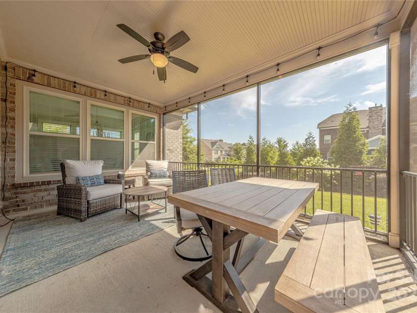 5266 Meadowcroft Way, Fort Mill, SC 29708.  MLS# CAR4278717, YatesRealty ID 27385. Screened Porch