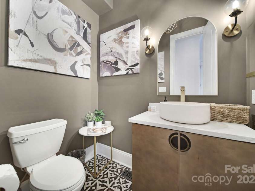 8016 Pemswood Street, Charlotte, NC 28277.  MLS# CAR4271864, YatesRealty ID 27389. Powder Room Also Renovated