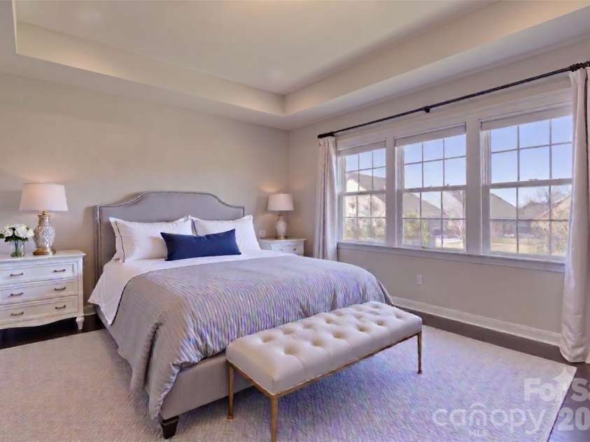 16541 Cozy Cove Road, Charlotte, NC 28278.  MLS# CAR4338314, YatesRealty ID 2739. Virtually staged Primary suite on the main