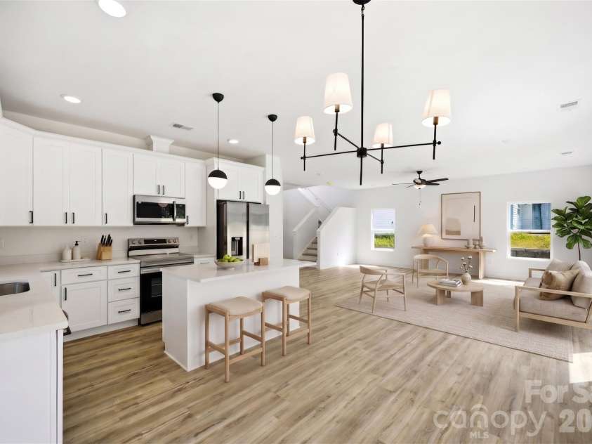 3264 Fairview Drive, Gastonia, NC 28052.  MLS# CAR4382588, YatesRealty ID 27396. Virtual staging kitchen