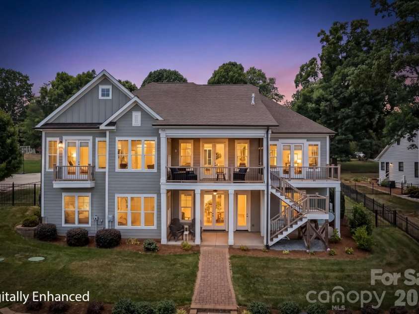 176 Hazelton Loop, Mooresville, NC 28117.  MLS# CAR4385381, YatesRealty ID 27414. Rear elevation