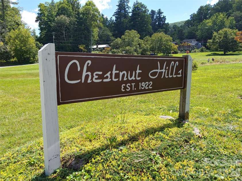 72 Chestnut Hill Road, Gerton, NC 28735.  MLS# CAR4375202, YatesRealty ID 27416. Beautiful Chestnut Hills (home in background)