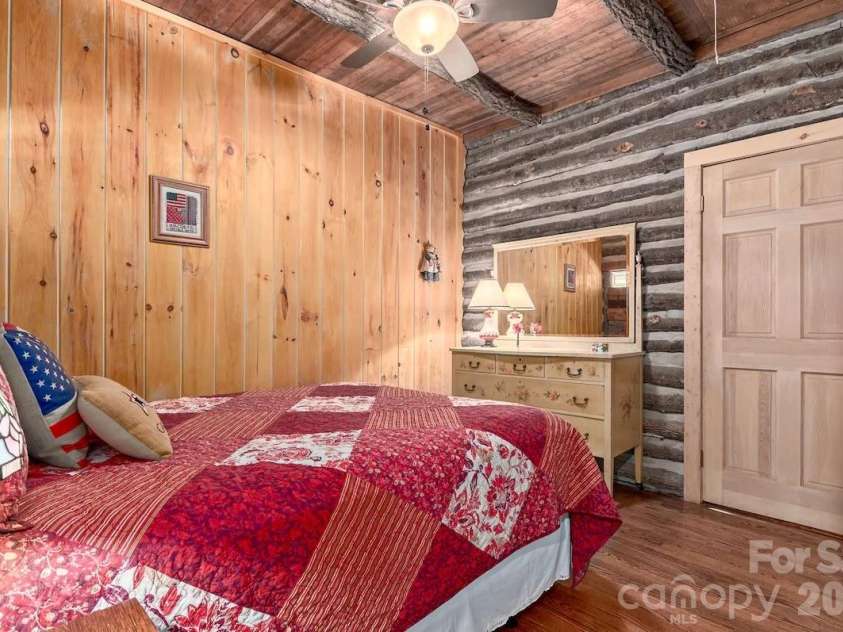 72 Chestnut Hill Road, Gerton, NC 28735.  MLS# CAR4375202, YatesRealty ID 27416. Main Cabin - second bedroom