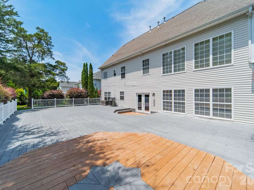 1109 Cooper Lane, Indian Trail, NC 28079.  MLS# CAR4384307, YatesRealty ID 27420. Rear Deck