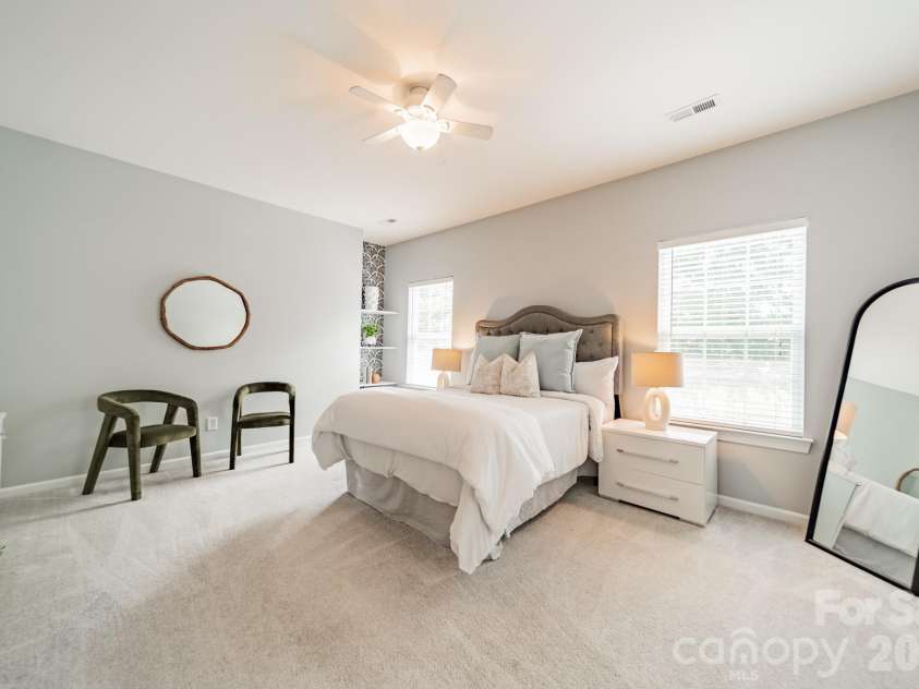 1109 Cooper Lane, Indian Trail, NC 28079.  MLS# CAR4384307, YatesRealty ID 27420. Upstairs Primary Bedroom