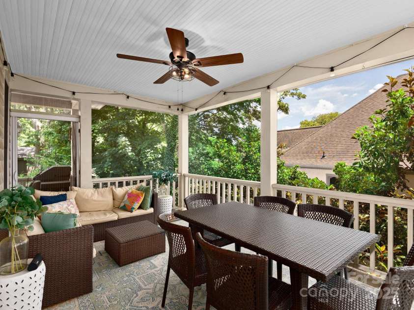 17 Marlborough Road, Asheville, NC 28804.  MLS# CAR4275468, YatesRealty ID 27423. Main level screened porch for dining al-fresco and gathering outdoors