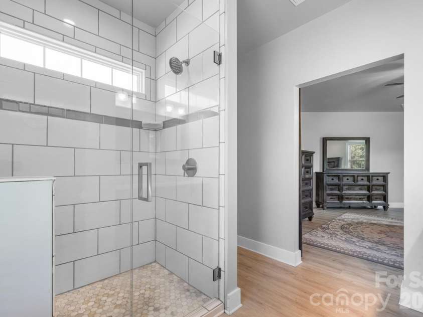 1100 Rainbow Drive, Mount Holly, NC 28120.  MLS# CAR4388731, YatesRealty ID 27444. Primary bathroom