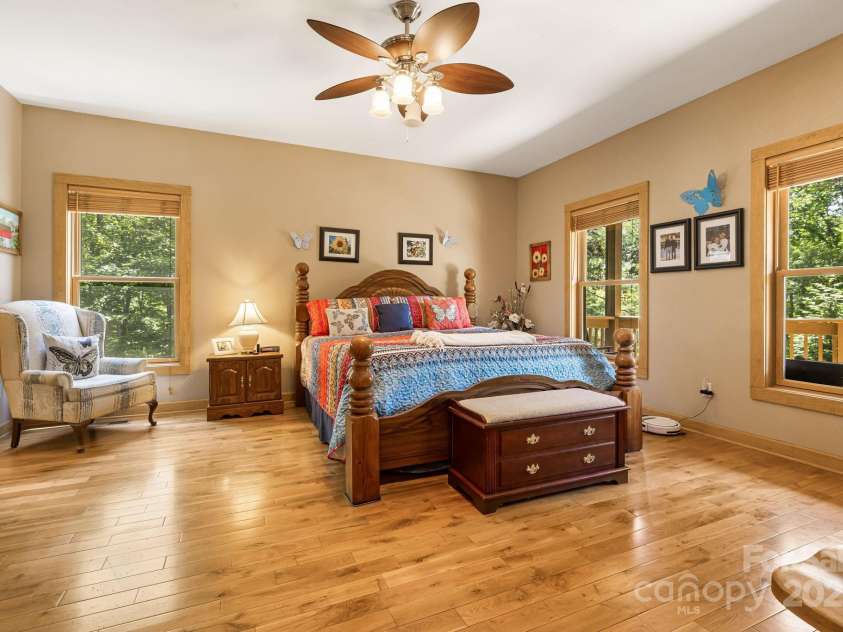 66 Volunteer Drive, Burnsville, NC 28714.  MLS# CAR4278537, YatesRealty ID 27449. Primary Bedroom