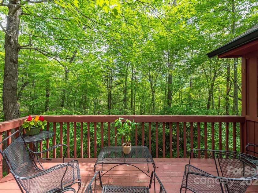 114 Richard Lane, Black Mountain, NC 28711.  MLS# CAR4270307, YatesRealty ID 27456. Private back deck.