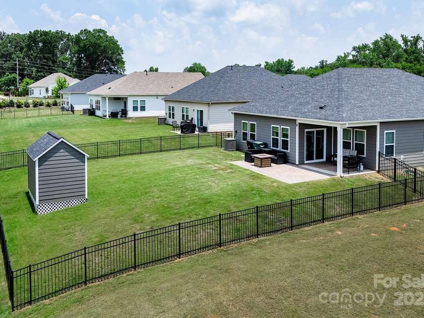 3313 Plum Drive, Monroe, NC 28110.  MLS# CAR4274387, YatesRealty ID 27465. Spacious fenced yard, perfect for entertaining or play.