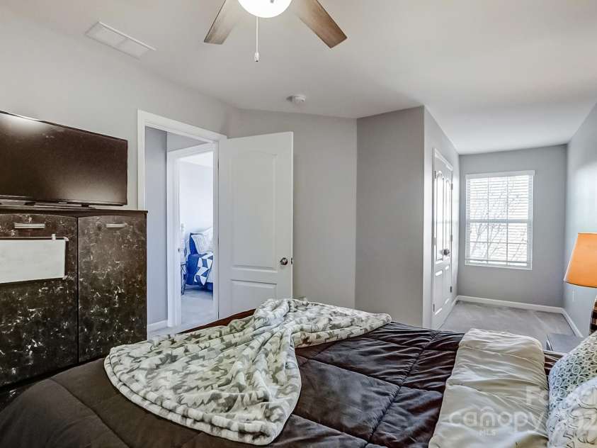 3033 Honeylocust Lane, Fort Mill, SC 29707.  MLS# CAR4214279, YatesRealty ID 2747. Extra space and large closet in bedroom 3