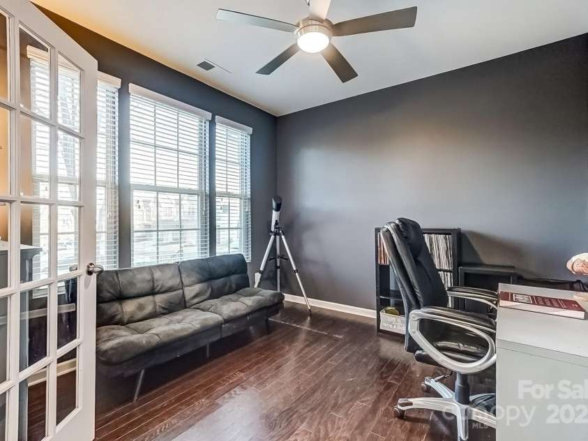 3033 Honeylocust Lane, Fort Mill, SC 29707.  MLS# CAR4214279, YatesRealty ID 2747. Office with French Doors