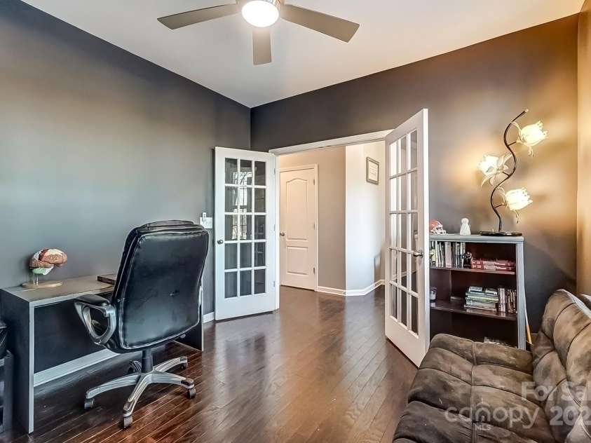 3033 Honeylocust Lane, Fort Mill, SC 29707.  MLS# CAR4214279, YatesRealty ID 2747. Office with French Doors