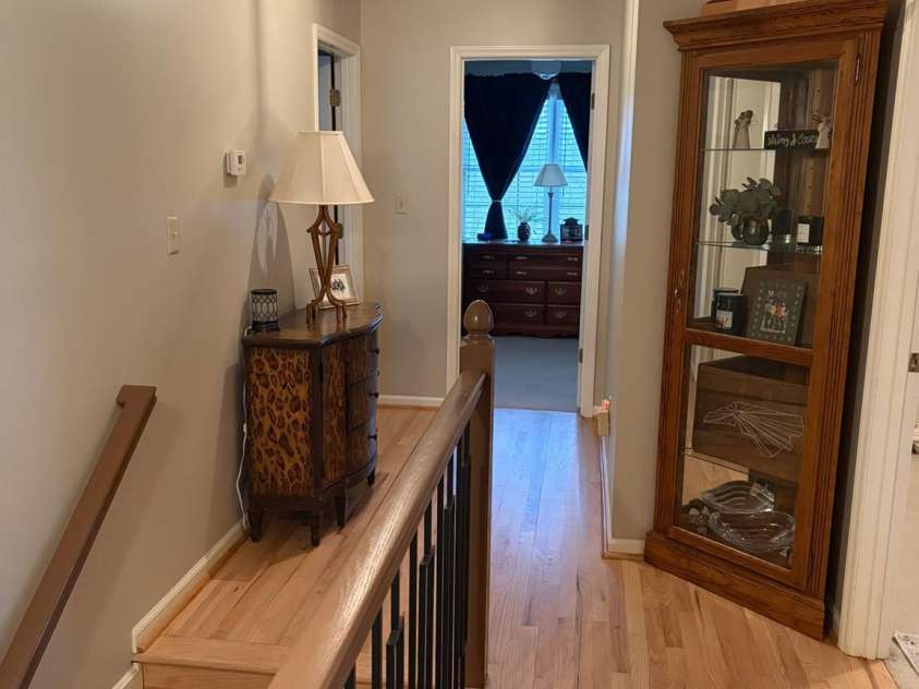 236 Robinwood Circle, Lenoir, NC 28645.  MLS# CAR4387573, YatesRealty ID 27472. Upper level hallway and steps