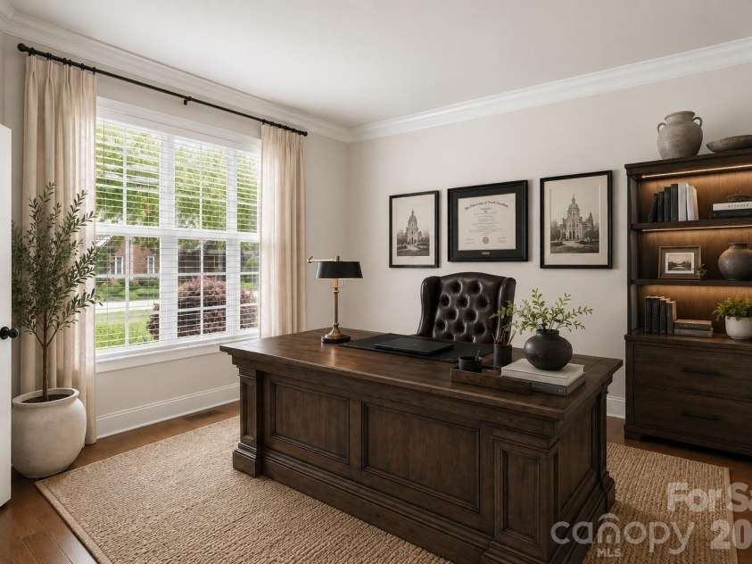 2825 Chip Shot Drive, Matthews, NC 28104.  MLS# CAR4388155, YatesRealty ID 27473. Virtually Staged.
