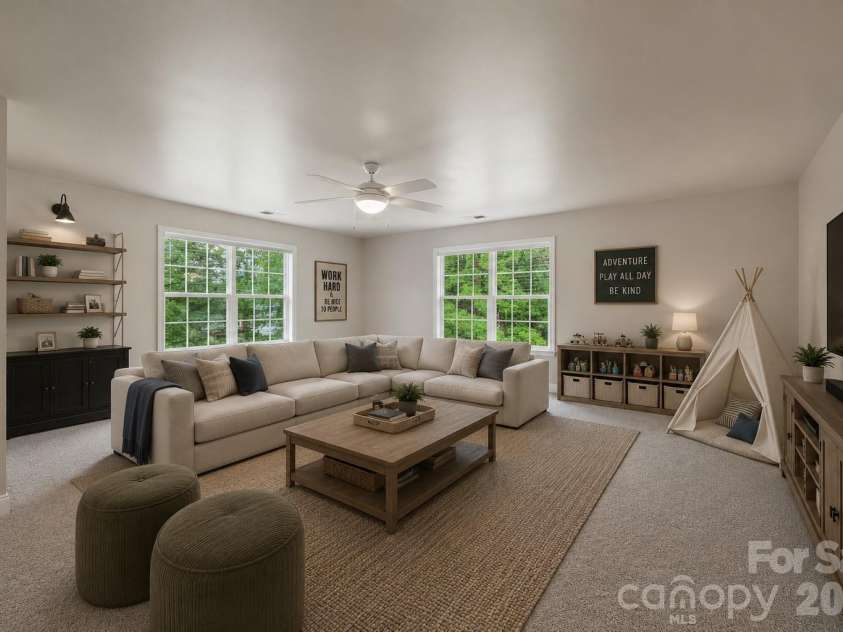 2825 Chip Shot Drive, Matthews, NC 28104.  MLS# CAR4388155, YatesRealty ID 27473. Virtually Staged.