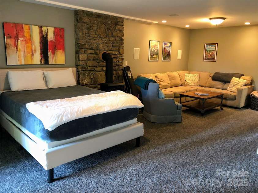 4 Northview Lane, Weaverville, NC 28787.  MLS# CAR4278075, YatesRealty ID 27473. Large bonus room previously used as sleeping quarters (old photo-for example only)