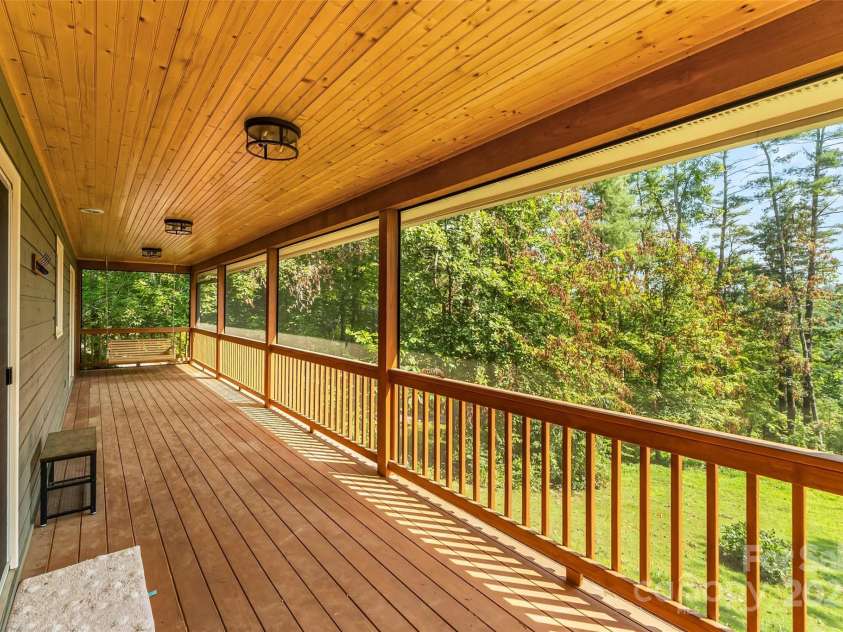 4 Northview Lane, Weaverville, NC 28787.  MLS# CAR4278075, YatesRealty ID 27473. Newly renovated covered deck
