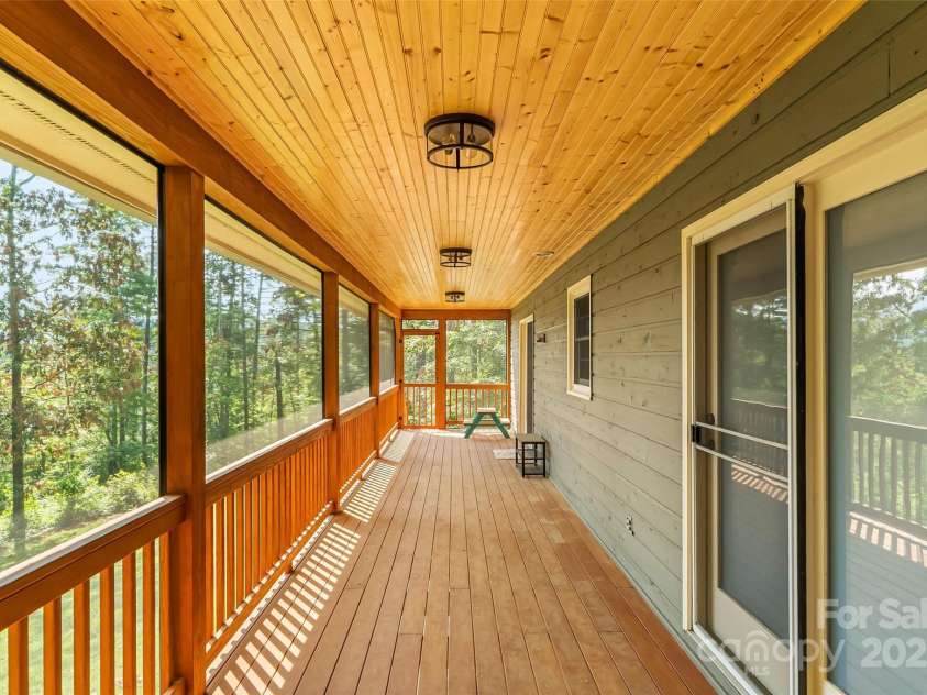 4 Northview Lane, Weaverville, NC 28787.  MLS# CAR4278075, YatesRealty ID 27473. Newly renovated covered deck