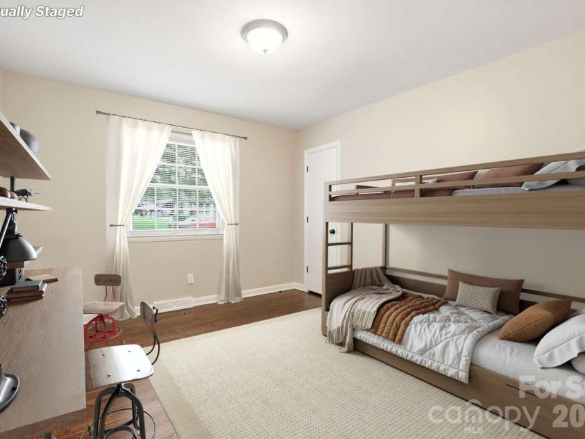 6308 Covecreek Drive, Charlotte, NC 28215.  MLS# CAR4386365, YatesRealty ID 27477. Secondary Bedroom / Virtually Staged