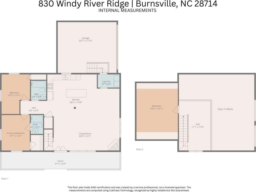 830 Windy River Ridge, Burnsville, NC 28714.  MLS# CAR4286144, YatesRealty ID 2748. 