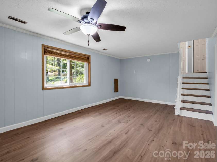 31 Firefly Lane, Saluda, NC 28773.  MLS# CAR4370921, YatesRealty ID 27498. Lower Level Den