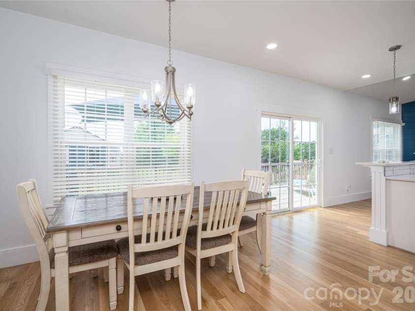 2725 Eagle Drive, Lincolnton, NC 28092.  MLS# CAR4387152, YatesRealty ID 27532. Dining area with easy access to back deck