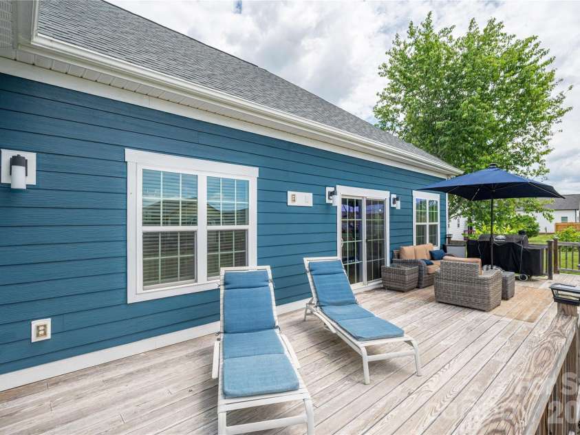 2725 Eagle Drive, Lincolnton, NC 28092.  MLS# CAR4387152, YatesRealty ID 27532. Oversized back deck plenty of area for lounging and entertaining