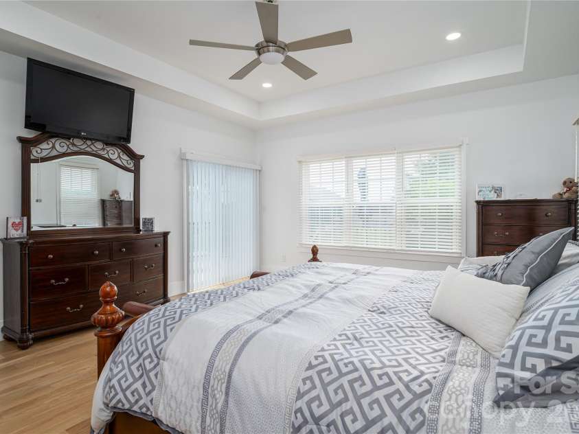 2725 Eagle Drive, Lincolnton, NC 28092.  MLS# CAR4387152, YatesRealty ID 27532. Primary Bedroom with access to back deck
