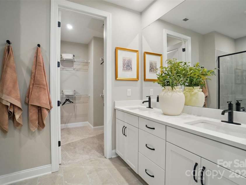 12046 Lavinia Lane, Charlotte, NC 28277.  MLS# CAR4280776, YatesRealty ID 27535. Representation only of Primary Bath