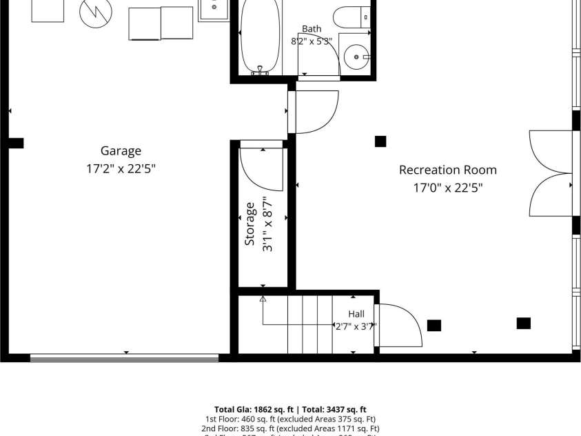 84 Sky Drive, Maggie Valley, NC 28751.  MLS# CAR4384480, YatesRealty ID 27535. Basement Level