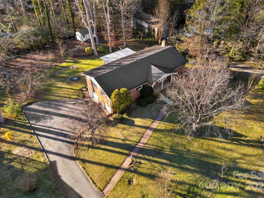 123 Castleton Lane, Hendersonville, NC 28791.  MLS# CAR4237756, YatesRealty ID 2754. Aerial of lot
