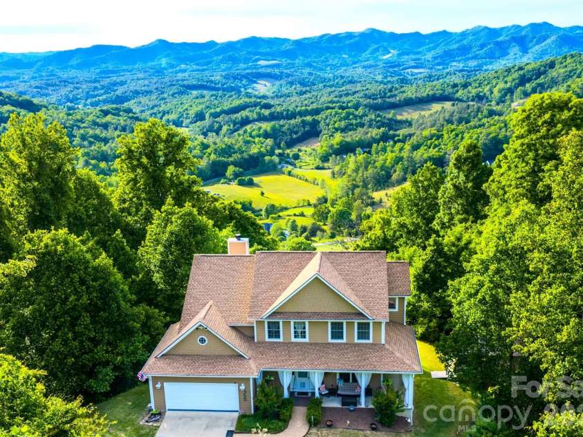 350 Vista Point Drive, Weaverville, NC 28787.  MLS# CAR4384418, YatesRealty ID 27543. Front elevation