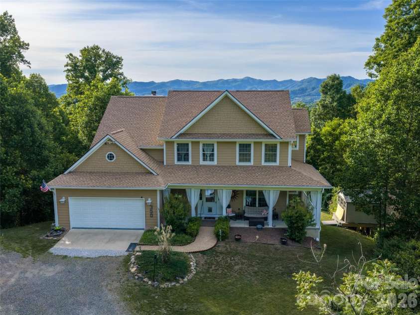 350 Vista Point Drive, Weaverville, NC 28787.  MLS# CAR4384418, YatesRealty ID 27543. Front elevation