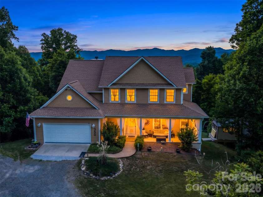 350 Vista Point Drive, Weaverville, NC 28787.  MLS# CAR4384418, YatesRealty ID 27543. Front elevation