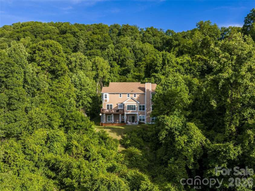350 Vista Point Drive, Weaverville, NC 28787.  MLS# CAR4384418, YatesRealty ID 27543. Rear elevation