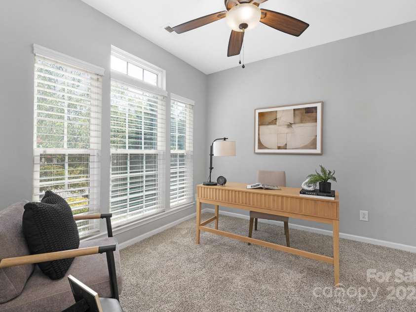 446 Leaf Arbor Court, Clover, SC 29710.  MLS# CAR4281228, YatesRealty ID 27544. Secondary bedroom on main level can also be an office.