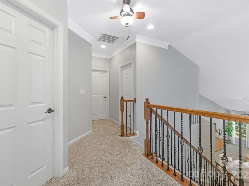 446 Leaf Arbor Court, Clover, SC 29710.  MLS# CAR4281228, YatesRealty ID 27544. Upper level offers three more bedrooms, a bonus room, and a third full bath.