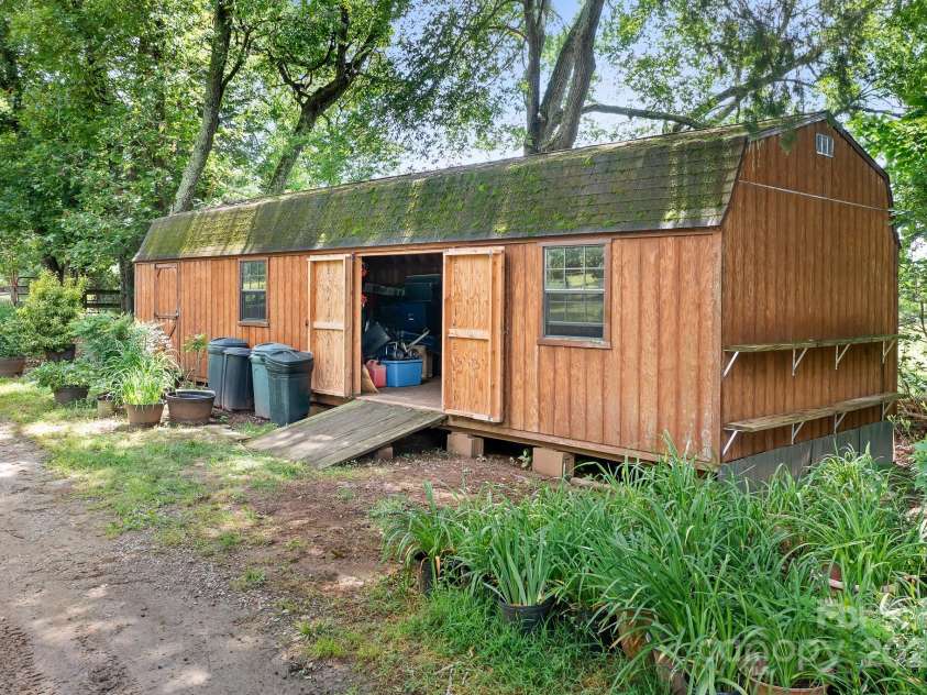 4026 Biggerstaff Road, Maiden, NC 28650.  MLS# CAR4266952, YatesRealty ID 27545. Shed