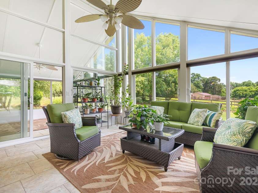 4026 Biggerstaff Road, Maiden, NC 28650.  MLS# CAR4266952, YatesRealty ID 27545. Sunroom