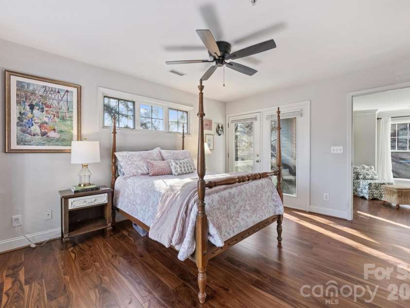 1144 1st Street, Charlotte, NC 28202.  MLS# CAR4336221, YatesRealty ID 2755. Primary Bedroom- private entry to porch