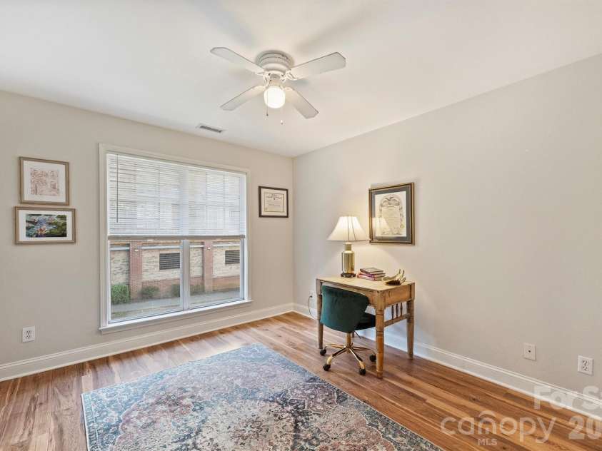 1144 1st Street, Charlotte, NC 28202.  MLS# CAR4336221, YatesRealty ID 2755. Second Bedroom - great for office or fits King Size Bed, too!