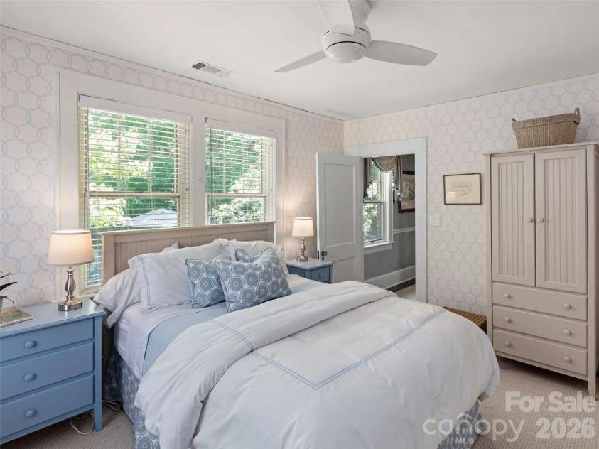 19 Blackwood Road, Asheville, NC 28804.  MLS# CAR4369700, YatesRealty ID 27554. Second level bedroom