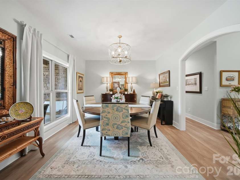 111 Lakefront Drive, Connelly Springs, NC 28612.  MLS# CAR4382990, YatesRealty ID 27563. Dining room with arched entryways 