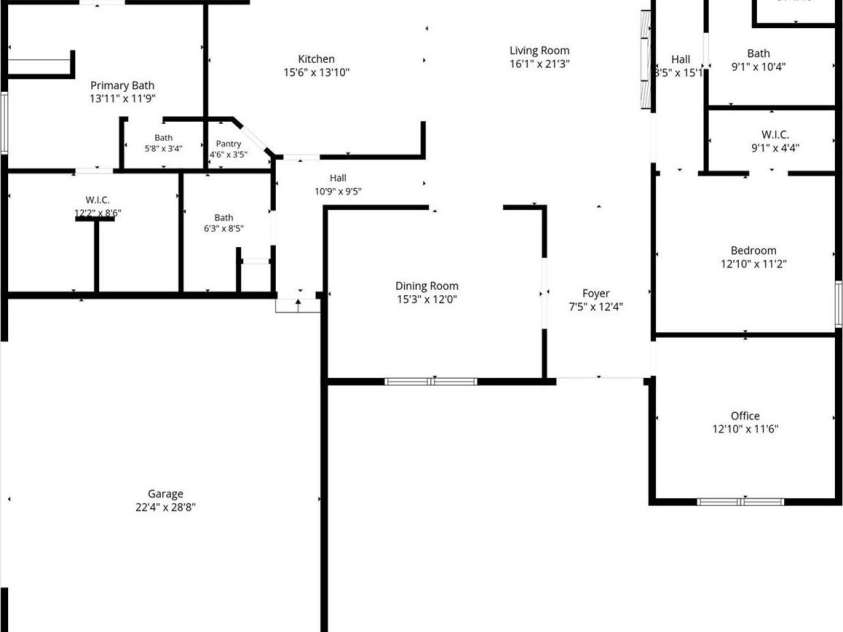 111 Lakefront Drive, Connelly Springs, NC 28612.  MLS# CAR4382990, YatesRealty ID 27563. Floorplan 