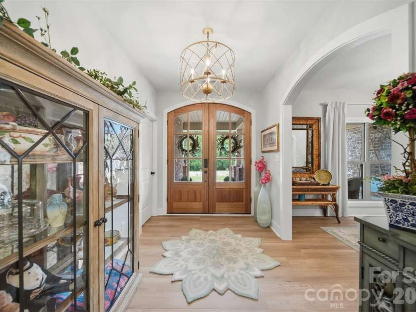 111 Lakefront Drive, Connelly Springs, NC 28612.  MLS# CAR4382990, YatesRealty ID 27563. Foyer with double doors