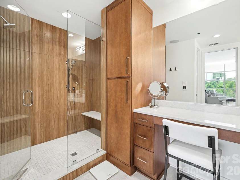 1100 Metropolitan Avenue, Charlotte, NC 28204.  MLS# CAR4378090, YatesRealty ID 27565. Walk in custom shower